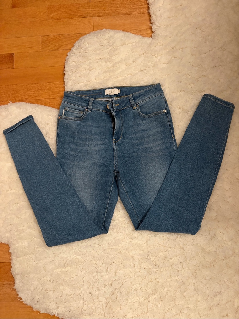 Ted Baker Skinny Jeans in Light Blue Wash